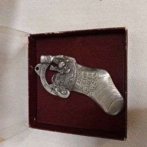 Harley Davidson Pewter 1990 Stocking Ornament